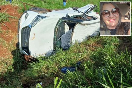 Ve�culo Hynday Creta que capotou e matou empres�ria Maria Gon�alves (em detalhe) 