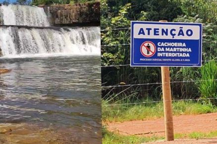 A Prefeitura de Chapada dos Guimares instalou placas alertando sobre a interdio