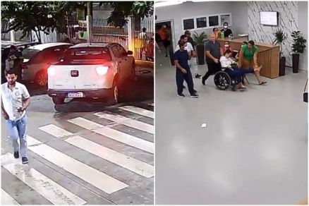 Horas antes de ser preso, padrasto de Helosa apareceu em vdeo ajudando a levar me da vtima para atendimento