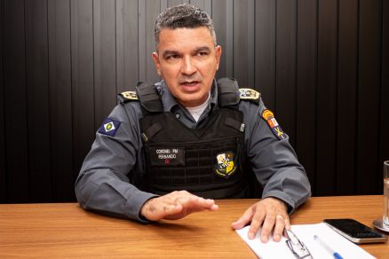 O comandante-geral da PMMT, coronel Fernando Tinoco: faces querem domnio de comunidades