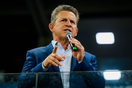 O governador Mauro Mendes, que falou sobre os avanos da China em relao ao Brasil