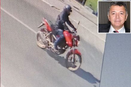 O motociclista, segundo a Polcia, seria Alex Roberto de Queiroz Silva, indiciado pela morte de Renato Nery (detalhe)