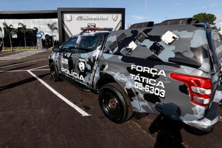 Viatura da Fora Ttica; confronto aconteceu aps denncia 