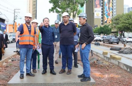 O presidente do TCE-MT, conselheiro S�rgio Ricardo, realizou visita t�cnica nas obras do modal de transporte nesta segunda-feira
