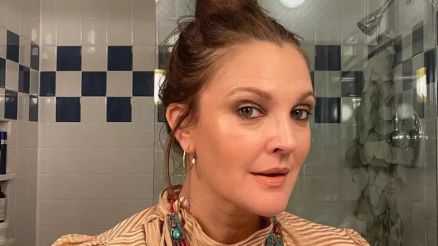 Drew Barrymore nos bastidores de seu programa