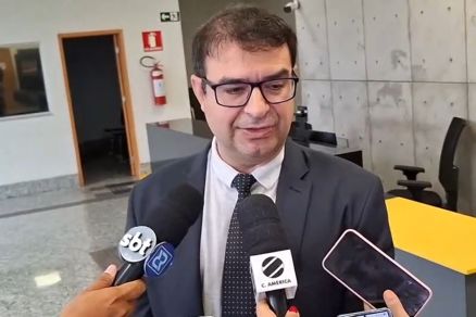 O superintendente da Polcia Federal de Mato Grosso, Fabrcio Braga, que falou sobre a Operao Falsus Deviatis