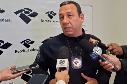 Daniel Belmiro Fontes, superintendente da Receita Federal, fala sobre apreenses