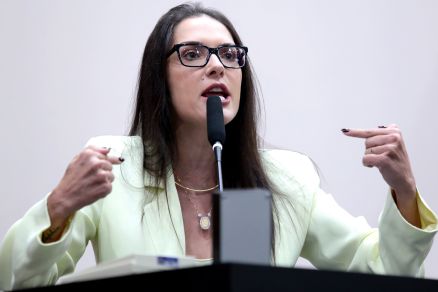 A deputada Janaina Riva, que acusou Casa Civil de perseguio poltica