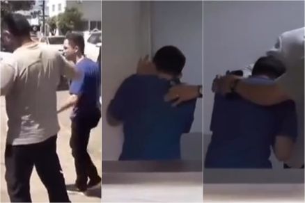 A chegada do mdico Bruno Felisberto do Nascimento Tomiello  delegacia