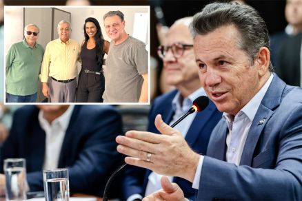 O governador Mauro Mendes, que comentou presena de Campos em reunio com Carlos Fvaro
