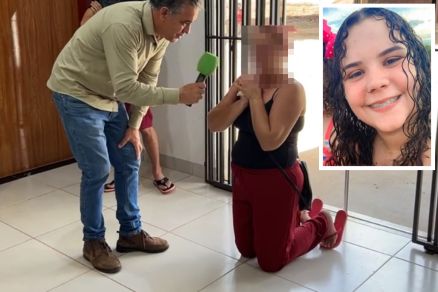 M�e de assassino pede perd�o � fam�lia de Vit�ria Rodrigues Farias (detalhe)