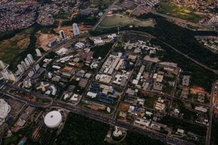 Imagem a�rea do Centro Pol�tico de Cuiab�; interdi��o ser� na AV do CPA 