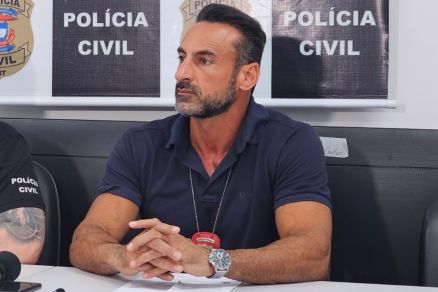 O delegado titular da Derfva, Guilherme Bertoli, e o delegado responsvel pela investigao, Marcos Ferreira