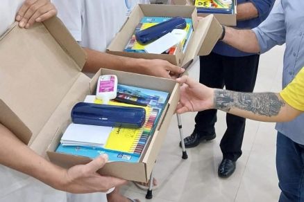 Materiais recebidos pelos reeducandos 