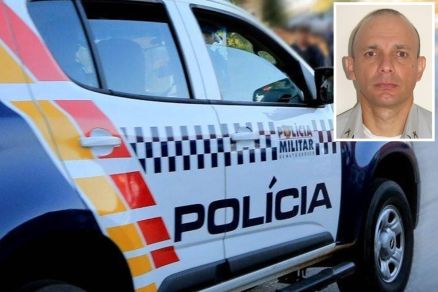 O sargento Denisson Nascimento Costa (detalhe), encontrado morto nesta tera