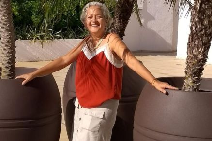 Nora Ney Farias de Souza, que morreu atropelada pelo pr�prio carro 