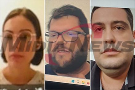 A empresria Taiza Tossat, o ex-PF Ricardo Ratola e o mdico Diego Flores, rus do caso