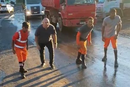 O prefeito Abilio Brunini que apostou corrida com trabalhadores