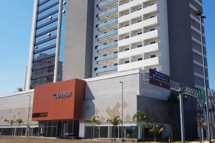 A fachada do Hotel Advanced, onde o advogado foi encontrado morto 