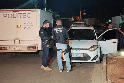 Vtima estava em um Ford Fiesta branco quando foi surpreendido 
