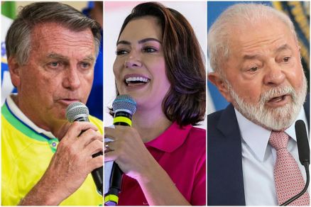 O ex-presidente Jair Bolsonaro e sua esposa, Michelle Bolsonaro, venceriam do presidente Lula