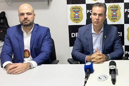 Os delegados Gustavo Godoy e Cludio Alvares Sant'Ana
