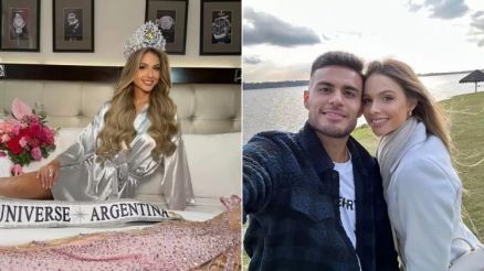 Aldana Masset foi eleita Miss Universo Argentina 2025; ela  namorada do jogador Fausto Vera