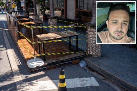 Jos Clvis Pezzin de Almeida (detalhe), que destruiu o deck do restaurante Haru Cozinha Oriental