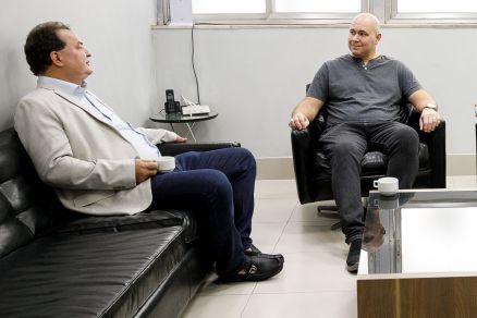 O presidente da AL Max Russi e o prefeito Abilio Brunini