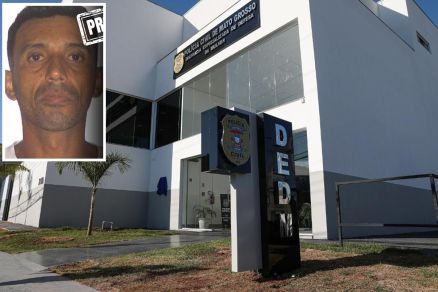 O crime  investigado pela DEDM de Cuiab; Fbio (em detalhe) j foi preso por matar o ex