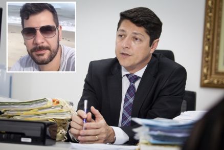 O desembargador Lidio Modesto, que negou soltar M�rcio J�nior Alves do Nascimento (no detalhe)