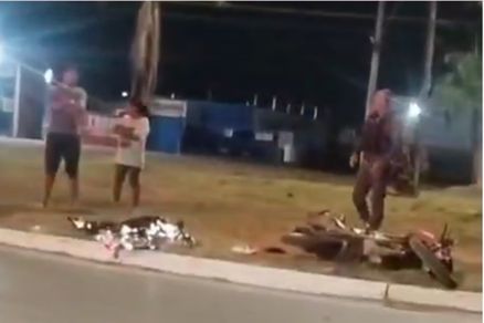 A vtima teve a morte confirmada ainda no local do acidente 