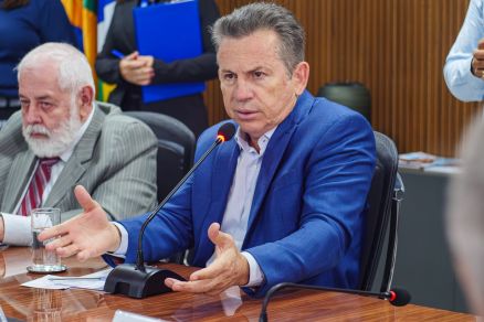 O governador Mauro Mendes, que falou sobre emendas parlamentares 