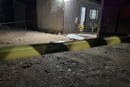 A casa no bairro Nova Conquista onde crime foi registrado