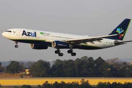 Avio da Companhia Azul, que teve voos prejudicados 