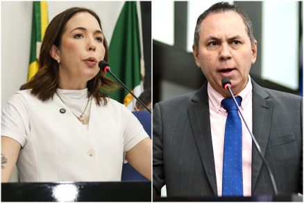 Os vereadores Maysa Leo (Republicanos) e Dilemrio Alencar (Unio)