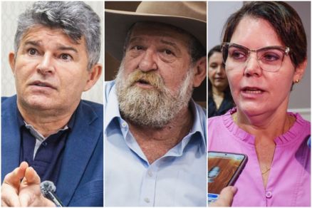 Os deputados federais Jos Medeiros, Nelson Barbudo e Coronel Fernanda
