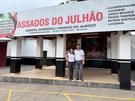 Adriana e Jlio, do Assados do Julho, transformaram unio e trabalho em um negcio estruturado com apoio da Desenvolve MT