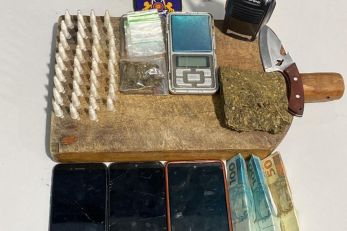 Cavalaria da PM prende 4 faccionados por trfico de drogas