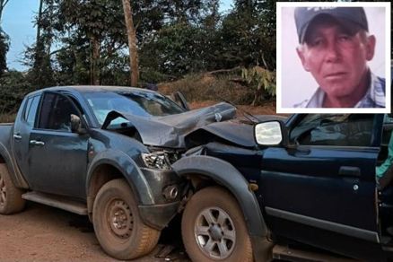 Joo Leopoldino (detalhe) morreu ainda no local do acidente 