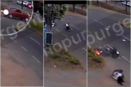 Imagens mostram momento da coliso em Sinop