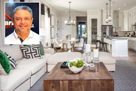 No detalhe, o empresrio Alessandro do Nascimento e ambiente de casa em Orlando