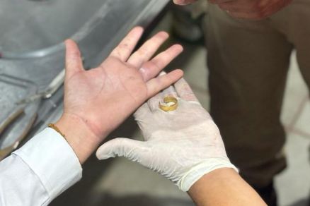 Anel foi rompido pelos bombeiros