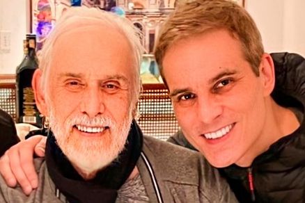 Francisco Cuoco e o filho caula Diogo