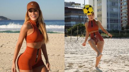 Influenciadora digital e ex-participante do reality show 'A Fazenda', Erika Schneider mostrou habilidade ao jogar futevlei pela primeira vez nesta segunda-feira, 16