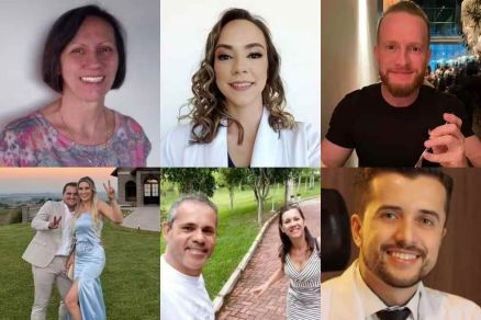 Da esquerda para a direita: Leane Elizabeth Herrmann, Leise Herrmann Parizotto, Leandro Luzzi, Fabio Luiz Izycki, Juliane Jacinta Sawicki, Everaldo da Rocha, Janaina Moreira Soares da Rocha e Andrei Gabriel de Melo