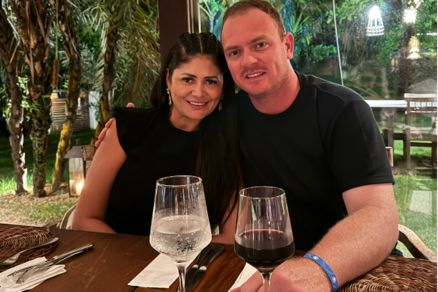 Gleici Keli e o marido, Daniel Frasson, acusado de mat-la 