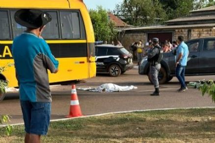 O nibus atropelou e matou Heitor enquanto ele ia para a escola 