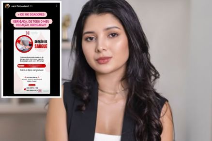 A biomdica Caroline Fernandes, irm da menina de 7 anos esfaqueada pelo pai