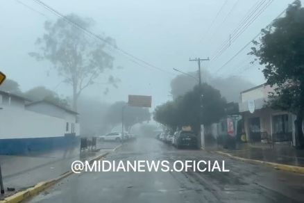A neblina que atingiu Chapada nesta segunda